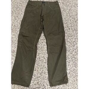 KÜHL Born In The Mountains Mens Pants 34x32 Olive Green Outdoor Hiking Light